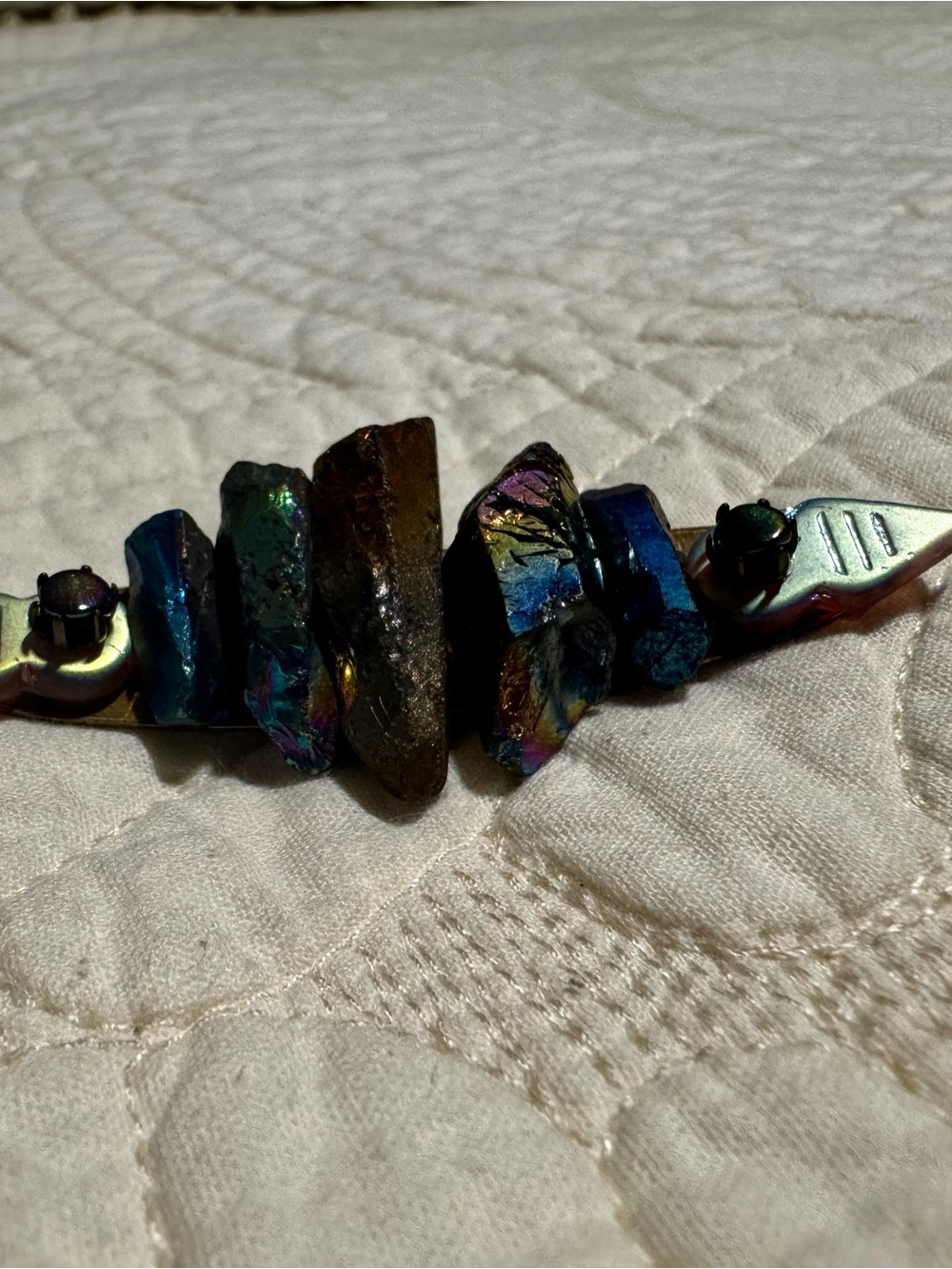 Iridescent Multi-Color Crystal Brooch - Women Jewelry